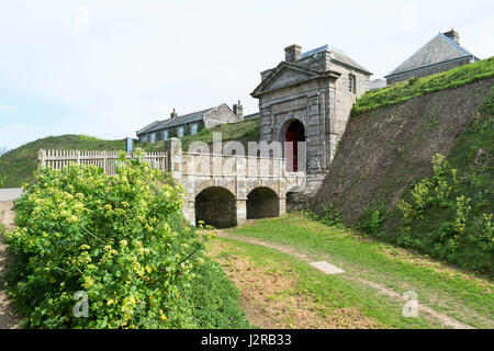 Pendennis Castle in Falmouth, Cornwall, England, Großbritannien, UK. Stockfoto