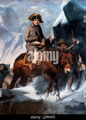 Napoleon Bonaparte Überquerung der Alpen von Paul Delaroche, 1848. Stockfoto