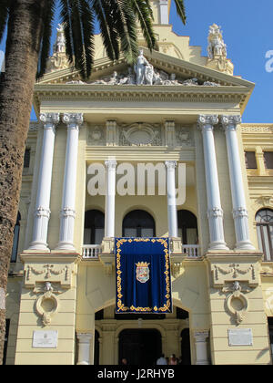 Malaga-Rathaus, Provinz Malaga, Andalusien, Costa Del Sol, Spanien, Europa Stockfoto