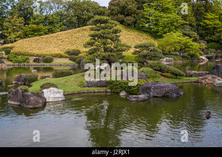 Daisen Park japanischer Garten - im Mittelalter, Osaka Sakai florierte und serviert eine wichtige Schaltstelle zwischen Japan und dem Rest von Asien.  Daisen Stockfoto