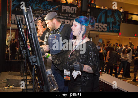 Hölle Stadt tattoo Festival Stockfoto