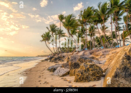 Morgen in Punta Cana. Stockfoto