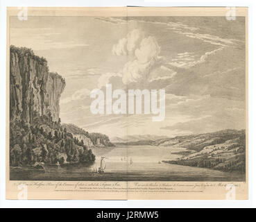 Ein Blick in Hudsons River am Eingang von dem, was ist das Topan Meer (NYPL b12349147-421696) genannt. Stockfoto