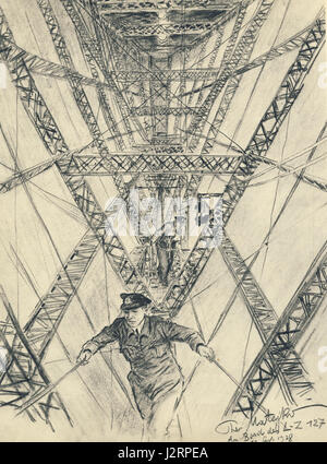 Theo Matejko: LZ 127, Graf Zeppelin, 1928 Stockfoto