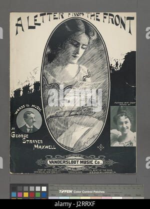 Ein Brief von der Front (NYPL Hades-1928914-1989941) Stockfoto