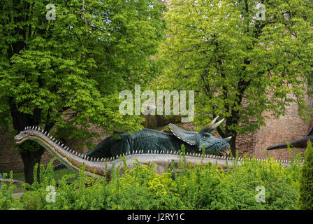 Dinosaurier-Ausstellung in der Festung von Belgrad Stockfoto
