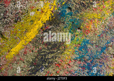 Wand, Hintergrund - abstrakte Textur Farben > bunten Beton. Wand-Hintergrund-vintage Stockfoto