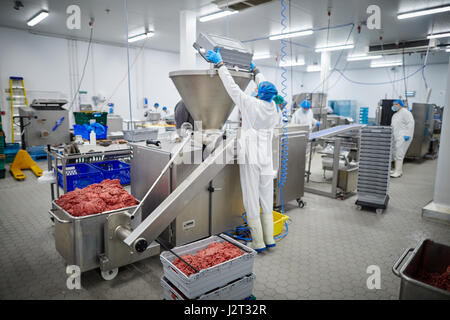 LANCASHIRE Fleisch Verarbeitungsanlage Stockfoto