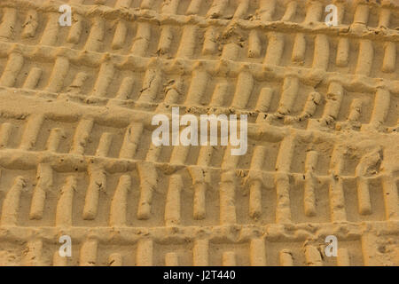 Spuren im Sand. Jorney dachte das dessert Stockfoto