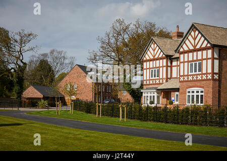 Jones Häuser Bollin Park Standort in Wilmslow, Cheshire, England, Stockfoto