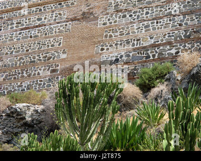 Loro Sexi Vogelpark, Jardin de Cactus und Castillo San Miguel, Almunecar, Grenada Provinz, Andalusien, Costa Tropical, Spanien, Europa Stockfoto