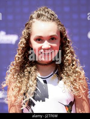 Los Angeles, Kalifornien, USA. 29. April 2017. Jilian Shea Spaeder im Ankunftsbereich für Radio Disney Music Awards - Ankünfte 2, Microsoft Theater, Los Angeles, CA 29. April 2017. Bildnachweis: JA/Everett Collection/Alamy Live-Nachrichten Stockfoto