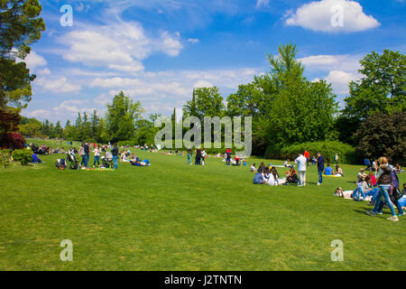 Wochenende im Garten Park Sigurta ItalyApril 30, 2017 Stockfoto