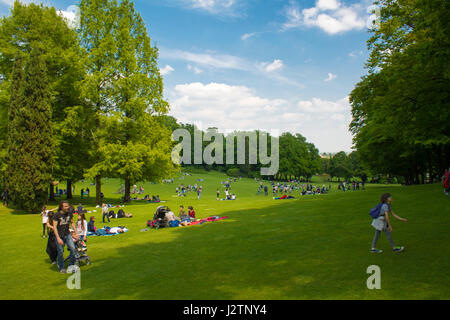 Wochenende im Garten Park Sigurta ItalyApril 30, 2017 Stockfoto