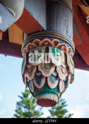 Tainan, Taiwan - 11. Oktober 2016: Ornament des Turmes Chihkan Gebäude in Tainan Stockfoto