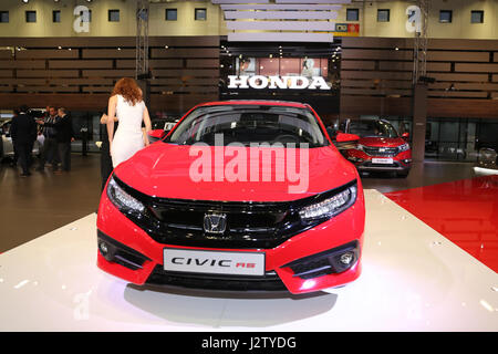 ISTANBUL, Türkei - 22. April 2017: Honda Civic RS auf dem Display an Autoshow Istanbul Stockfoto