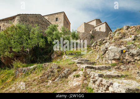 Frühling Nachmittag in kardamyli Altstadt, Messenien, Griechenland. Stockfoto