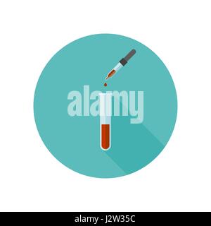 Blut-Test-Labor. Stock Vektor