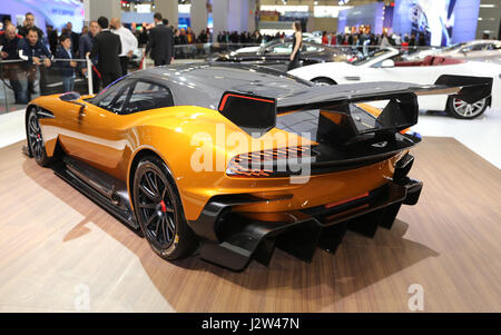 ISTANBUL, Türkei - 22. April 2017: Aston Martin Vulcan auf dem Display an Autoshow Istanbul Stockfoto