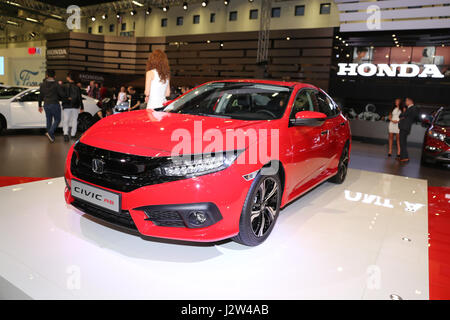 ISTANBUL, Türkei - 22. April 2017: Honda Civic RS auf dem Display an Autoshow Istanbul Stockfoto