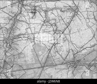 1891-Brussel-oost Stockfoto