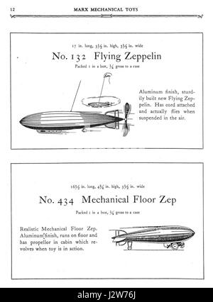 1930 Marx mechanische Spielwaren Katalog Pg 12 s Stockfoto