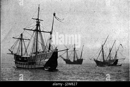 1893 Nina Pinta Santa Maria Repliken Stockfoto