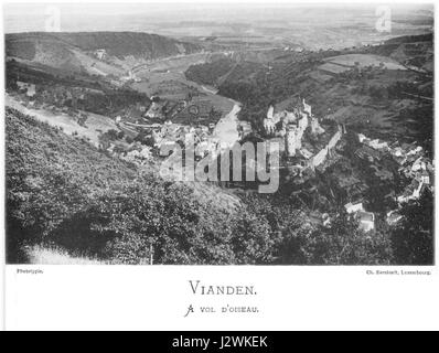 Ch Bernhoeft 1891 GD Luxemburg 19 Pl 4.1 Vianden Stockfoto