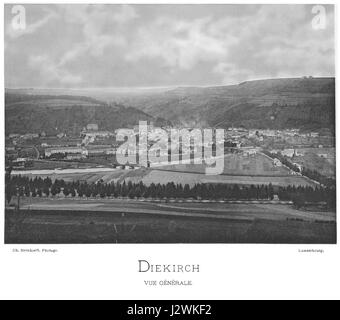 Ch Bernhoeft 1891 GD Luxemburg 21 Pl 4.3 Diekirch Stockfoto