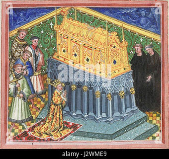 Britische Bibliothek Henry VI-detail Stockfoto
