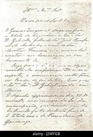 Carta para Gabriela Andrada Stockfotografie - Alamy