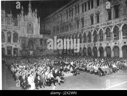 Mostra di Venezia al Palazzo Ducale 1947 Stockfoto