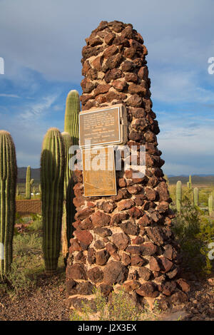 Civil War Memorial Picacho Peak State Park, Arizona Stockfoto