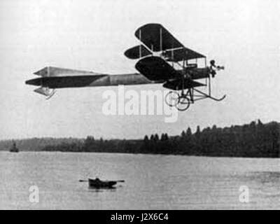 Armand Dufaux - Dufaux 4 - Genfersee - 28. August 1910 Stockfoto