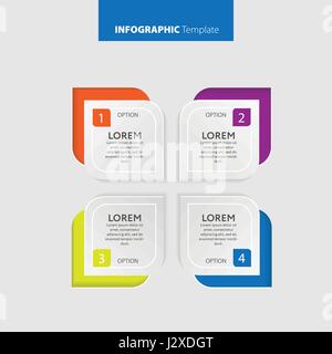 Vektor-Infografik-Report-Vorlage hergestellt aus Linien und Symbole. Stock Vektor