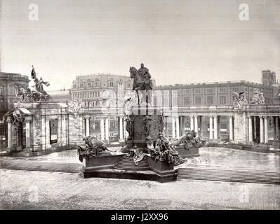 Berliner Nationaldenkmal Kaiser Wilhelm 1900 Stockfoto