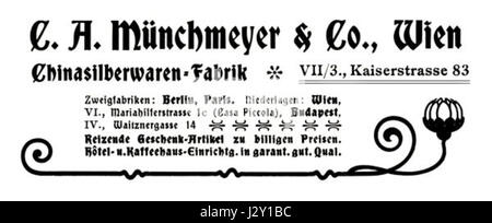 C eine Münchmeyer Co in Wien Stockfoto