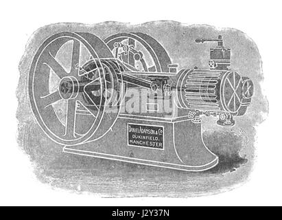 Adamson ideale Motor, einfache Version (Rankin Kennedy, Elektroinstallationen, Bd. III, 1903) Stockfoto