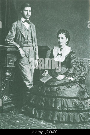 Amalia Freud war die Mutter von Sigmund Freud, dem Begründer der Psychoanalyse. Sie spielte eine wichtige Rolle in Freudâ frühen Leben und ist eine wichtige Figur in der persönlichen Geschichte der Psychoanalyse. Stockfoto