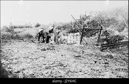 Die Schlacht von Albert war ein bedeutendes Gefecht während des Ersten Weltkriegs, das 1916 im Rahmen der größeren Somme-Offensive ausgetragen wurde. Sie markierte intensive Kämpfe zwischen britischen und deutschen Streitkräften mit erheblichen Verlusten auf beiden Seiten. Stockfoto
