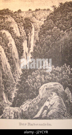 Dies ist ein Bild von *Bongard1835-rabenstein*, wahrscheinlich ein Verweis auf ein Kunstwerk oder ein historisches Objekt, möglicherweise in Bezug auf ein bestimmtes historisches Ereignis oder eine Figur, obwohl der Kontext vom Titel her unklar bleibt. Stockfoto