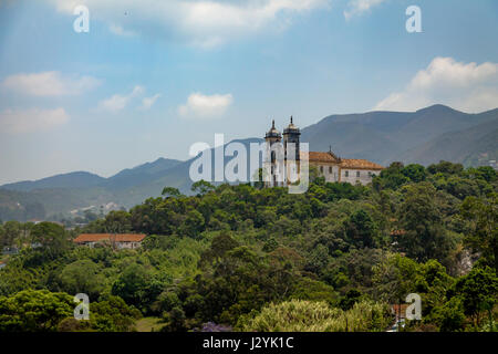 Sao Francisco de Paula Kirche - Ouro Preto, Minas Gerais, Brasilien Stockfoto