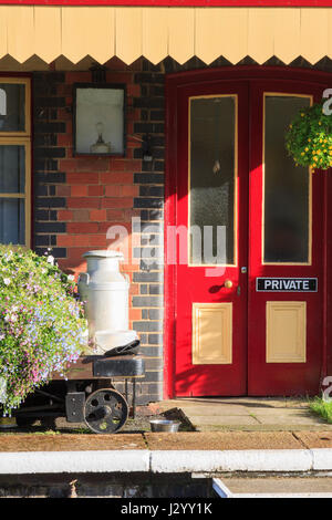 Die Wartezimmer bei Carrog Station auf Llangollen Steam Railway in Nord Wales Stockfoto