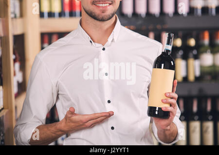 Somellier Wein Business Alkohol trinken Store-Konzept Stockfoto