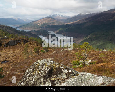 Glen Affric vom Gipfel des Carn Fiaclach, Schottland Stockfoto