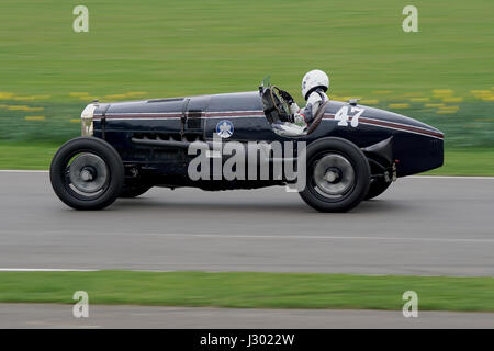 1923 Delage dh v12 von Carlos & Mathias sielecki, am 75. Goodwood Mitgliederversammlung Stockfoto