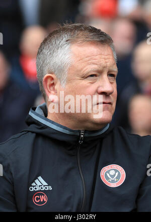 Sheffield United-Trainer Chris Wilder Stockfoto