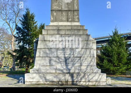 Dover Patrol Denkmal im Fort Hamilton Park ist ein Granitobelisk von Sir Aston Webb entworfen und errichtet im Jahre 1931 zum Gedenken an die Teilnahme von t Stockfoto