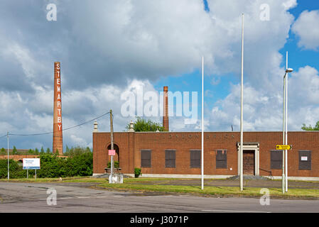 Der London Brick Company Seite, jetzt Verlassene, Stewartby, Bedfordshire, England Großbritannien Stockfoto