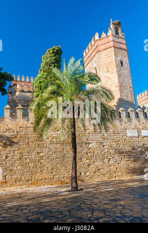 San Marcos Schloss in El Puerto de Santa María, Provinz Cádiz, Andalusien, Spanien Stockfoto